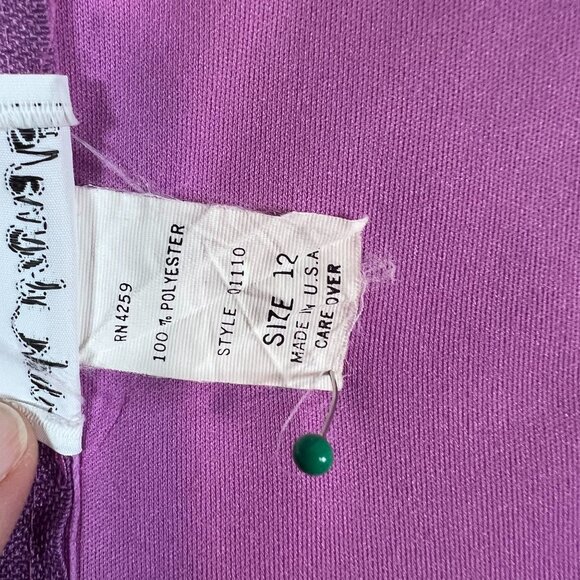 Lot of 2 Vicki Wayne's Shirt Wns Tank Top Sleeveless Size 12 Back Zip Purple Red - Picture 4 of 16